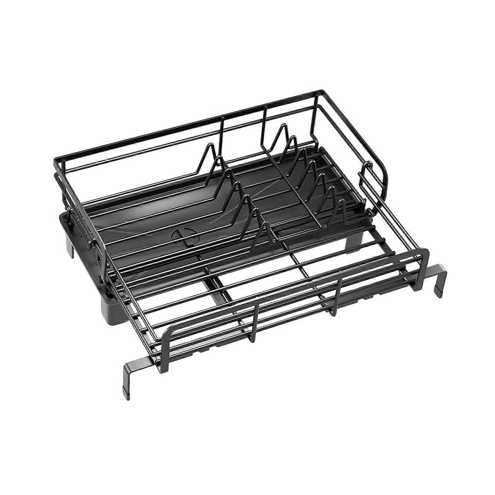 Dish Drying Rack Space Saving Easy to Assemble Large Capacity Cutlery Holder
