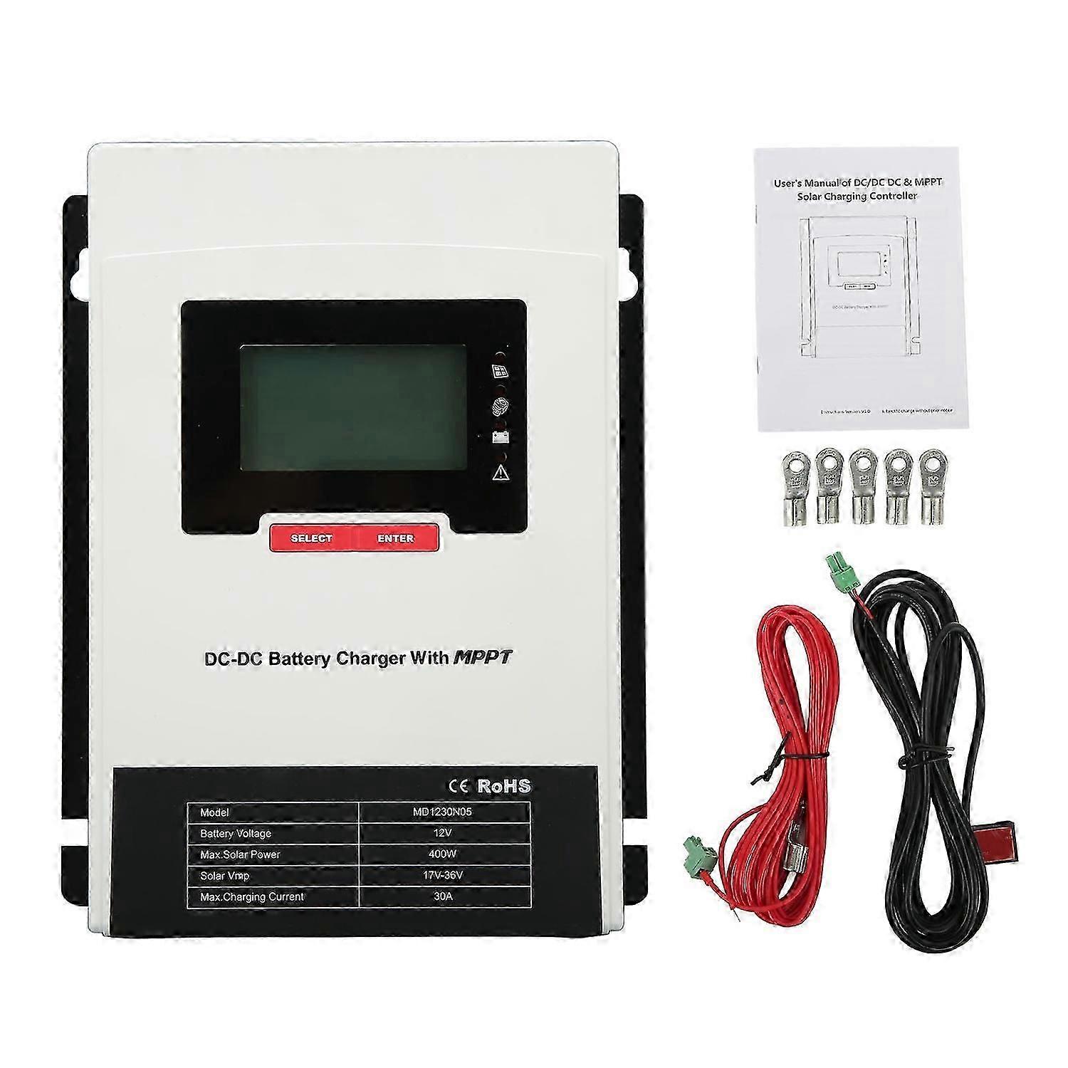 DC to DC MPPT Solar Charge Controller Maximum Tracking Photovoltaic PV Charging Controller 12V 24V 3