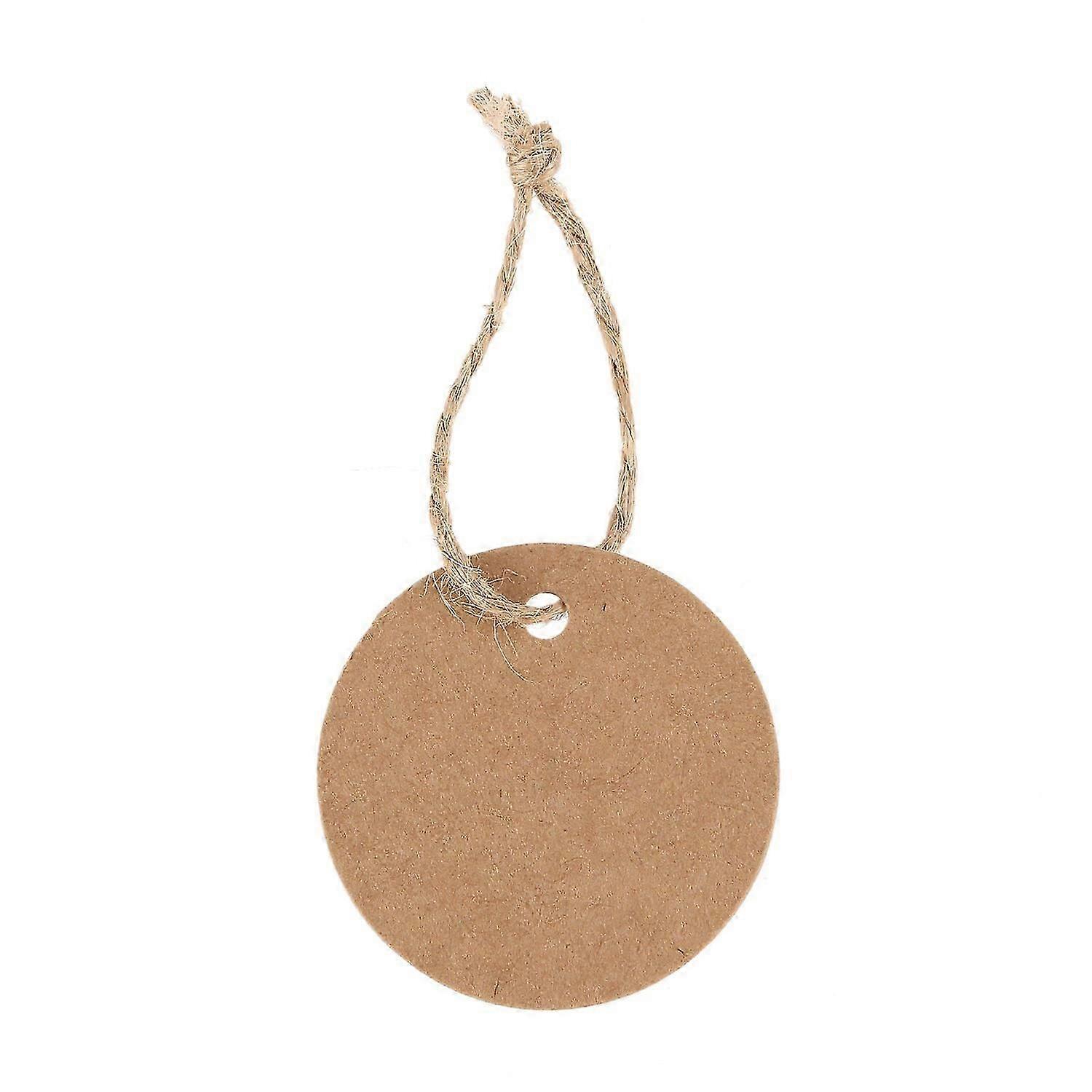 50pcs Round Kraft Gift Tag With Cord