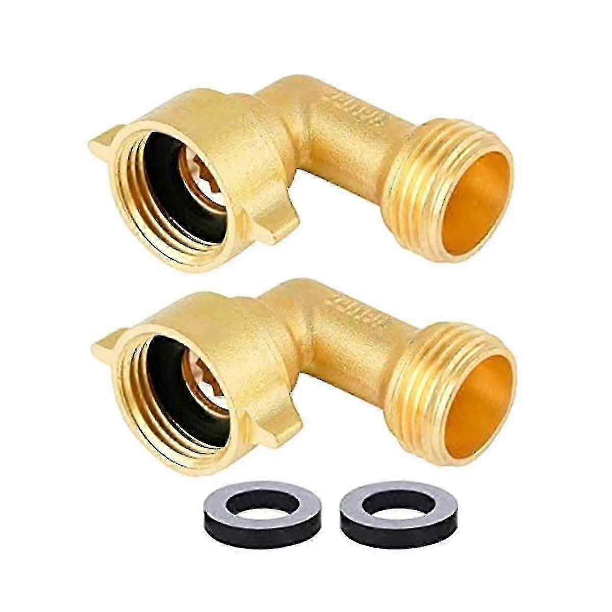 2 قطعة 90 درجة حديقة خرطوم الكوع 3/4 بوصة خرطوم النحاس حديقة خرطوم موصل ل Rv المياه Hookups والدقة