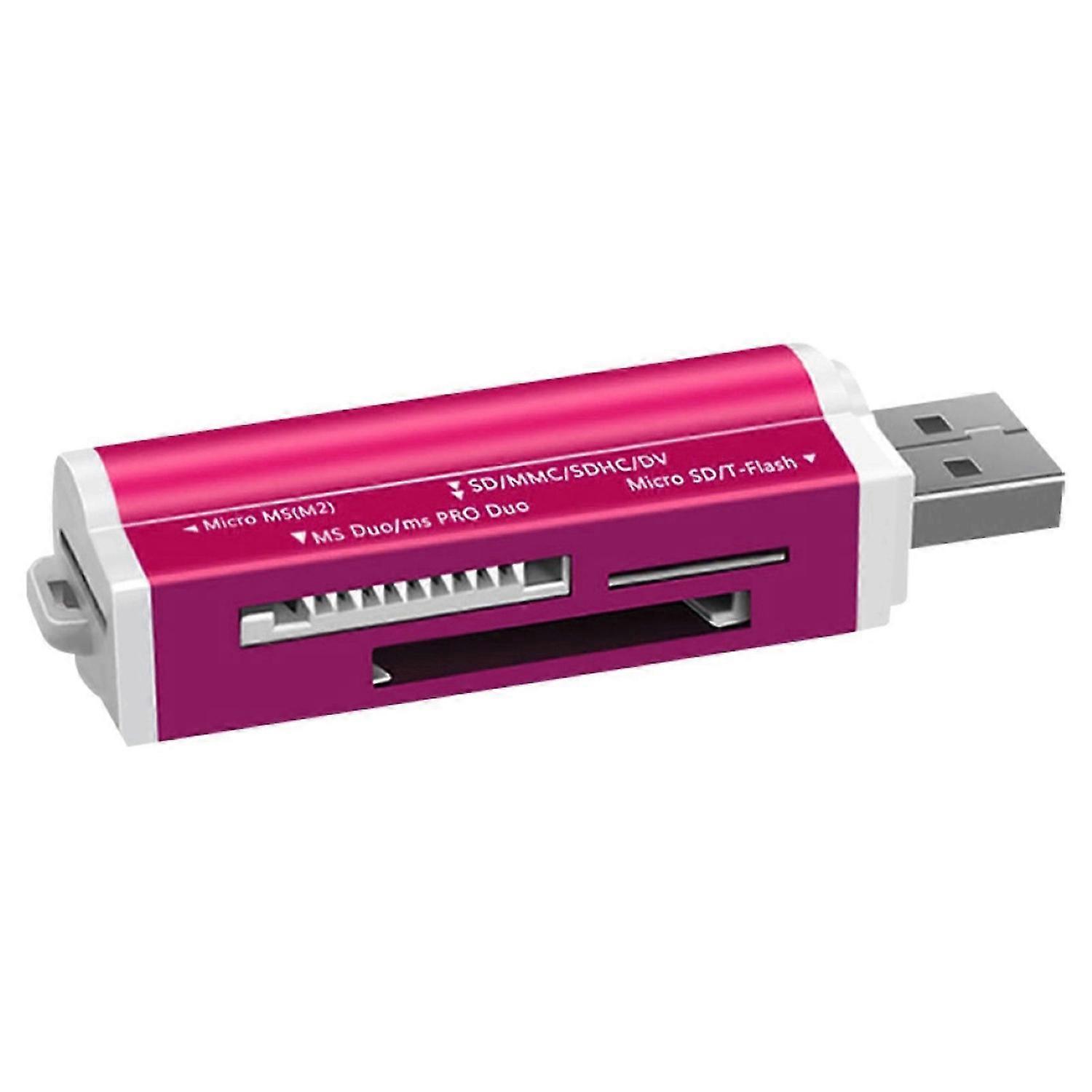 4 in 1 Mini Portable USB TF/MS/M2 Card Reader Adapter for Computer