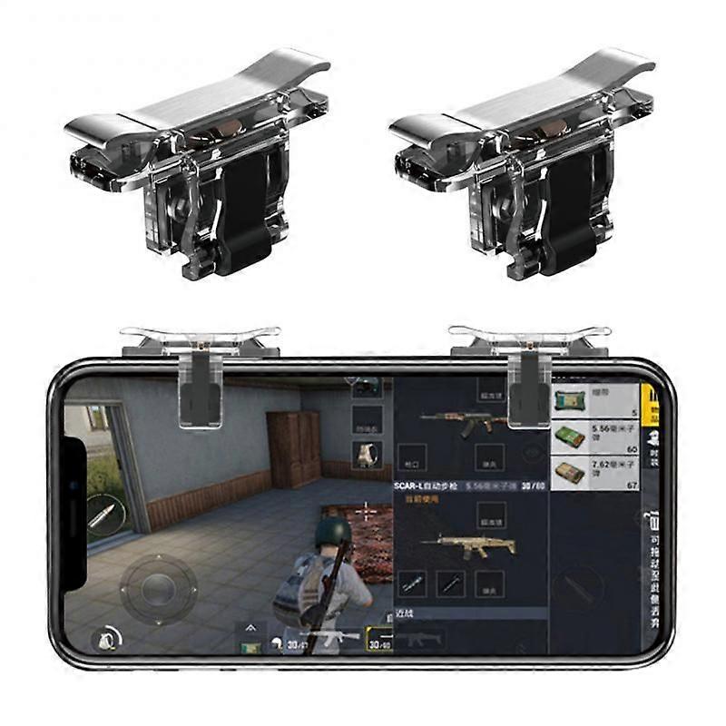 2pcs Mobile Phone Gaming Trigger Gamepad PUBG Button Handle For L1R1 Shooter Controller