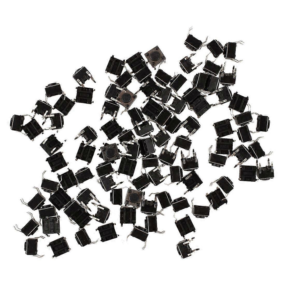100 Pcs 6x6x4.5mm Panel PCB Momentary Tactile Tact Push Button Switch 4 Pin DIP