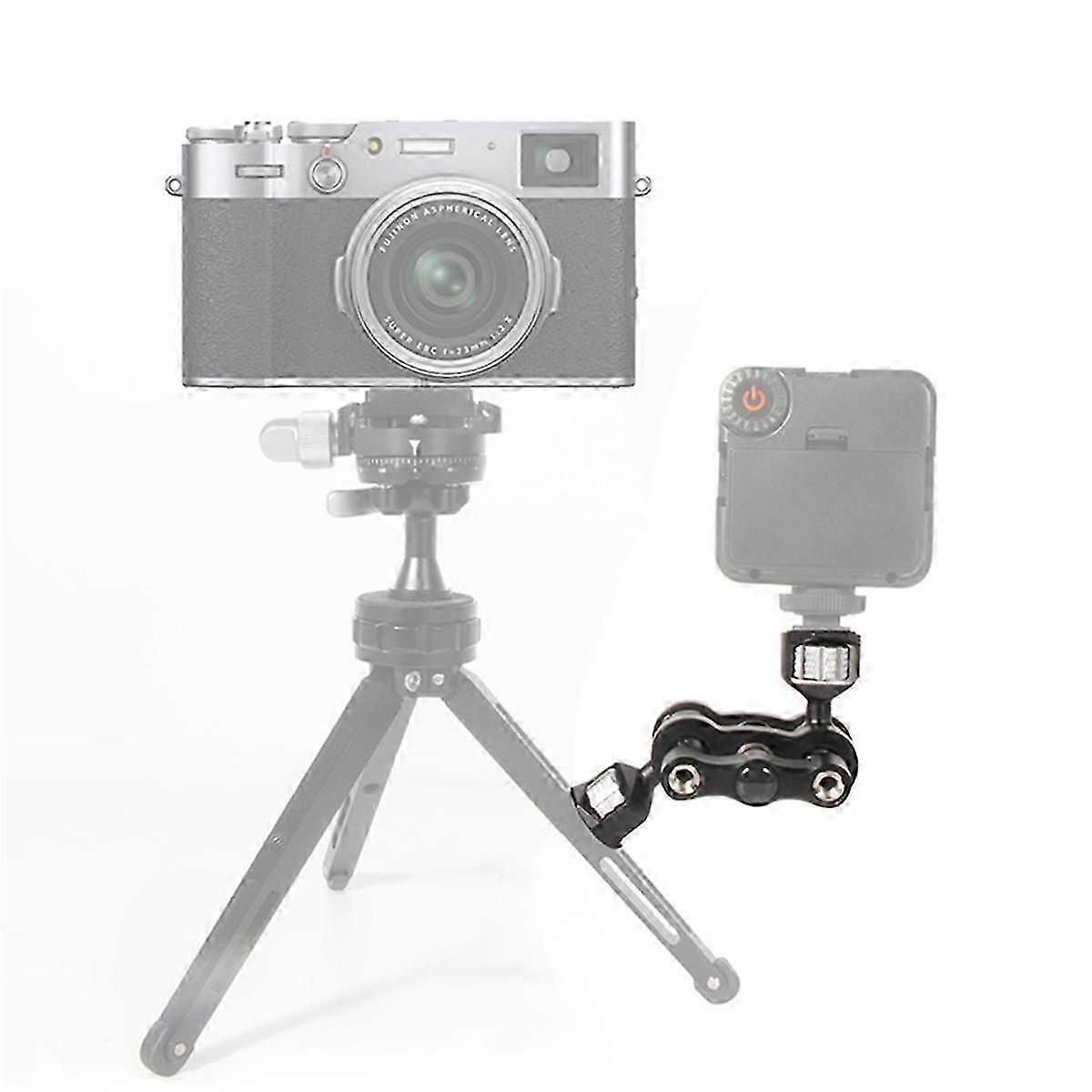 TM-5 Articulating Magic Arm with Dual Ball Head for Tripod Phone Clip 1/4inch Screw for LED Light L bs