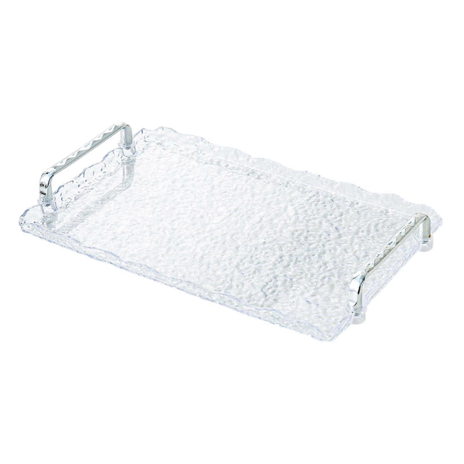 Rectangle Serving Tray Serving Container with Handles Fruit Plate Water Cup Tray