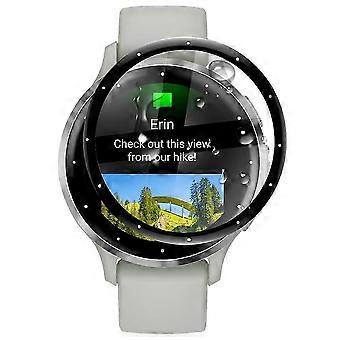 Sort kant ur skærmbeskytter til Garmin Venu 3S med anti-ridse 3D PET film