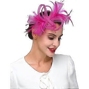 Elegante Hüte Accessoires Kopfschmuck Stirnband für Frauen Teeparty Haarspange Derby Hochzeit Blume Mes-Yvan