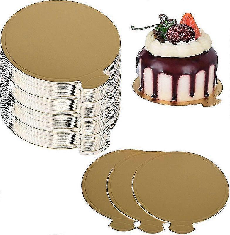 100 stykker gullmousse kakebrett - engangs papp står for kaker, bryllup