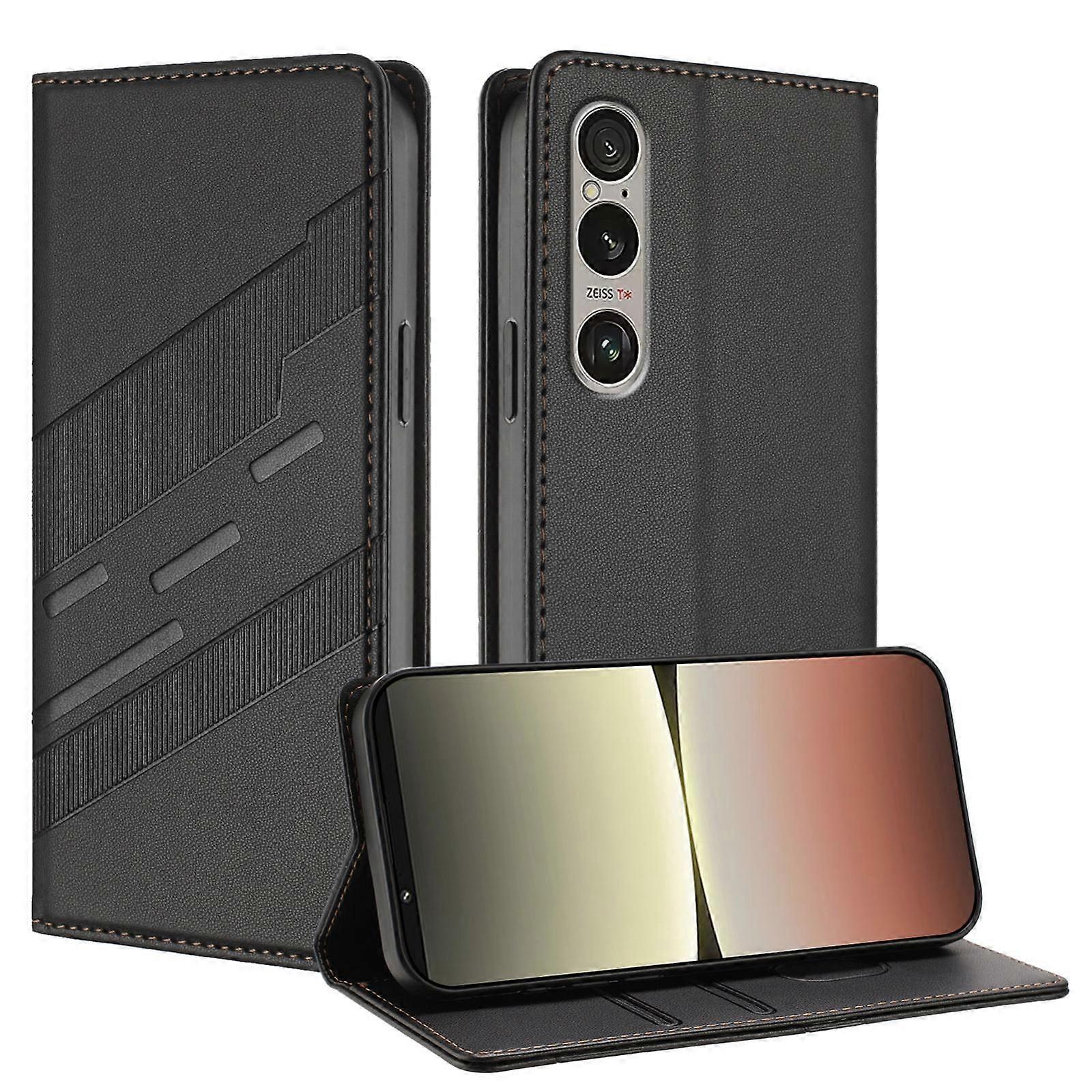Embossed Wallet PU Case For Sony Xperia 1 VI 2024