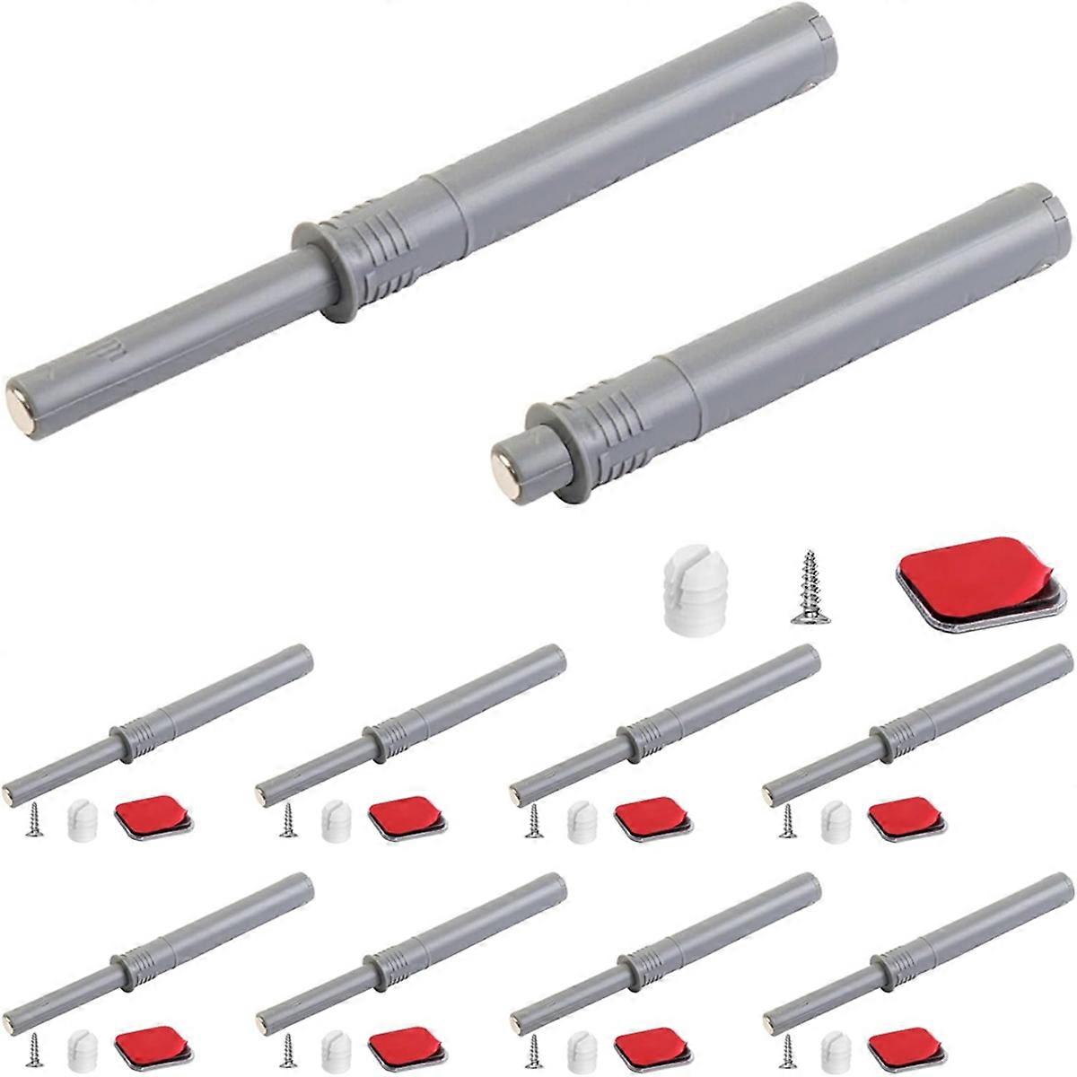 Push to Open Cabinet Hardware 10Pack Push Latch & Lock, Long
