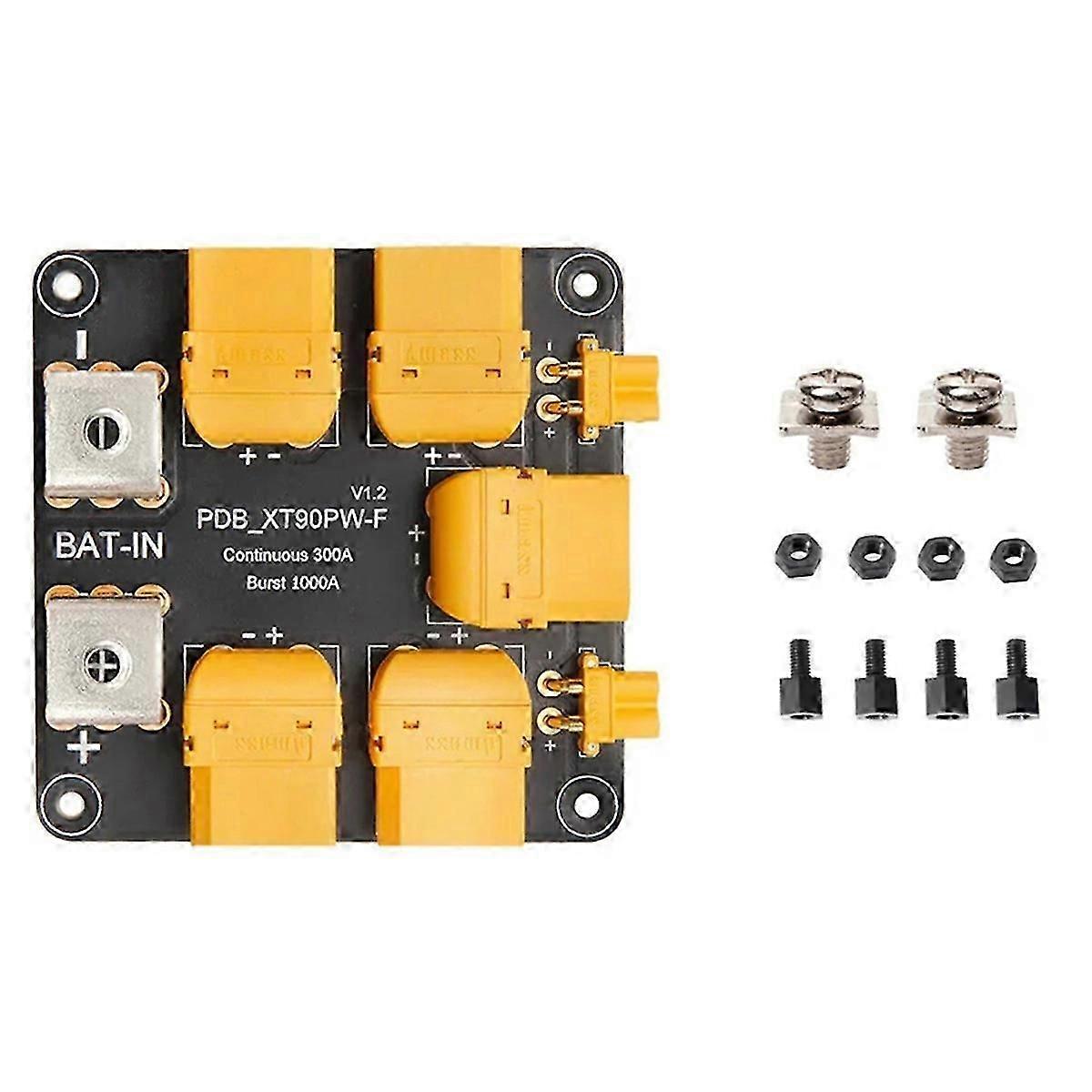 For Power Distribution Board (PDB) 300A Side Entry for Adapter Cable Pre-Soldered with XT90 & XT30