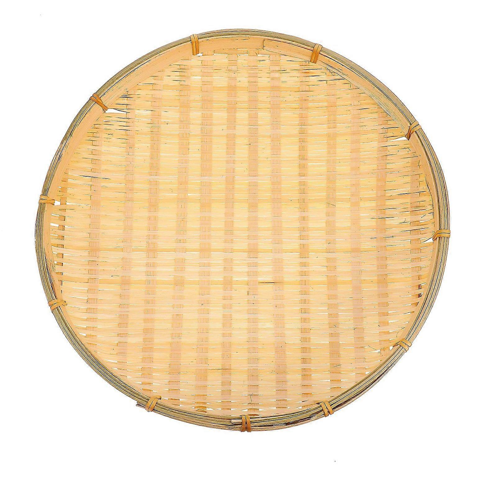 Versatile Bamboo Storage Basket - Eco-Friendly Fruit & Bread Organizer for Home Kitchen Decor