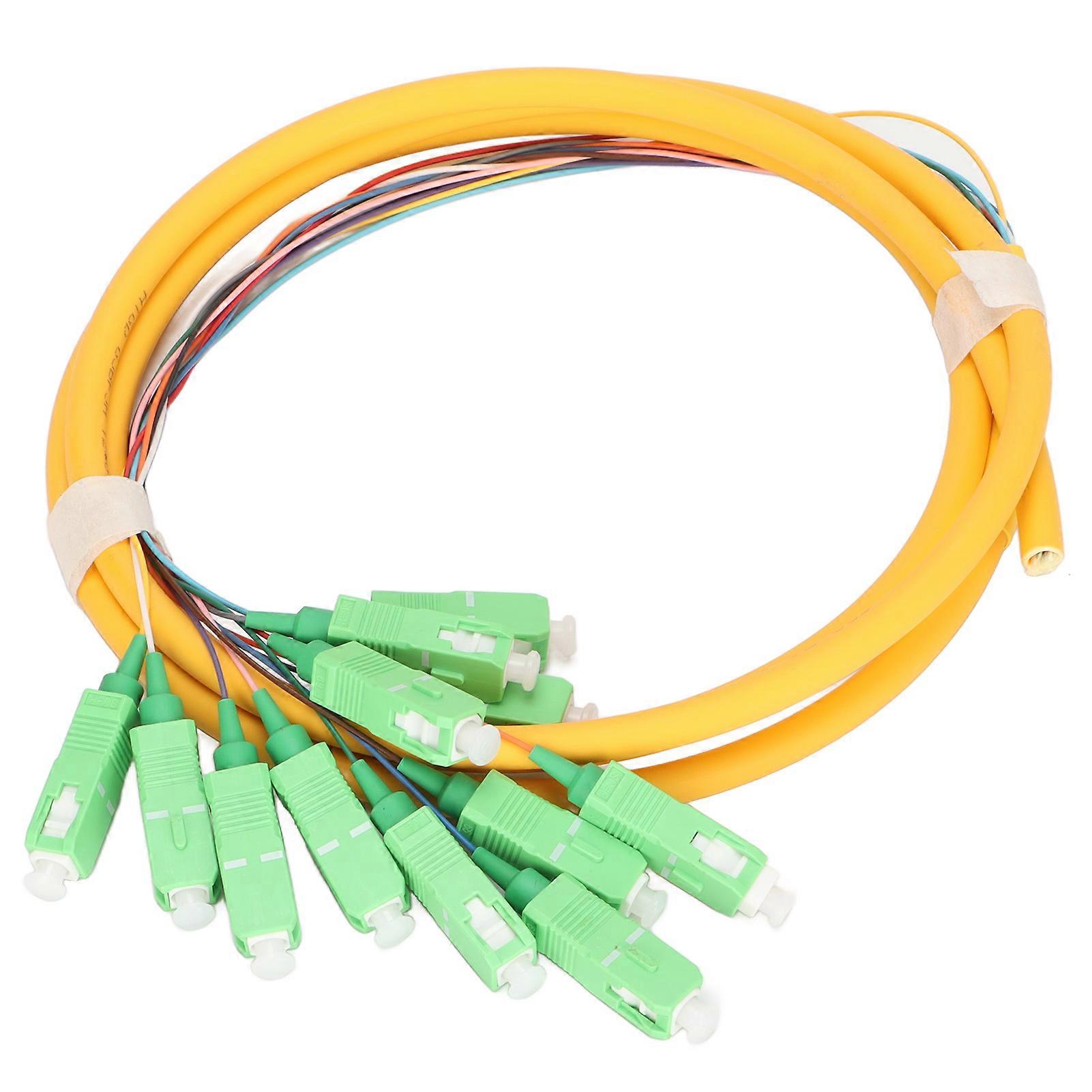 1.5m Single Mode 12 Strand Fiber Pigtail Cable for Easy Cable Management and Compatibility