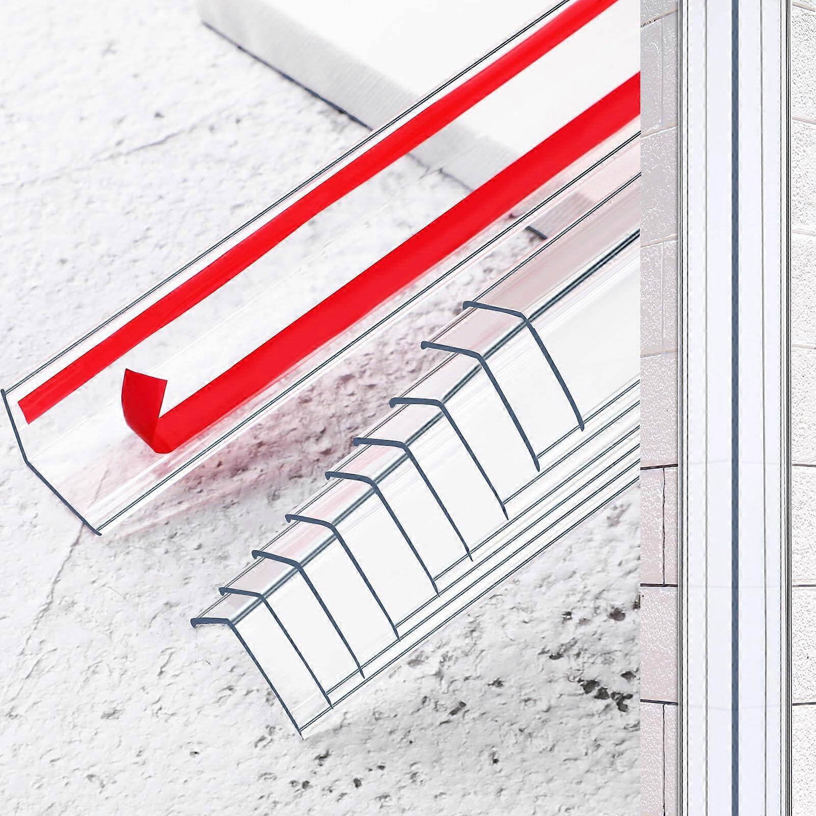 Clear Self Adhesive Wall Corner Protector - 10 Pcs Easy Install Furniture Edge Safety Bumpers 31.5'' X 1.18'' for Baby Protection