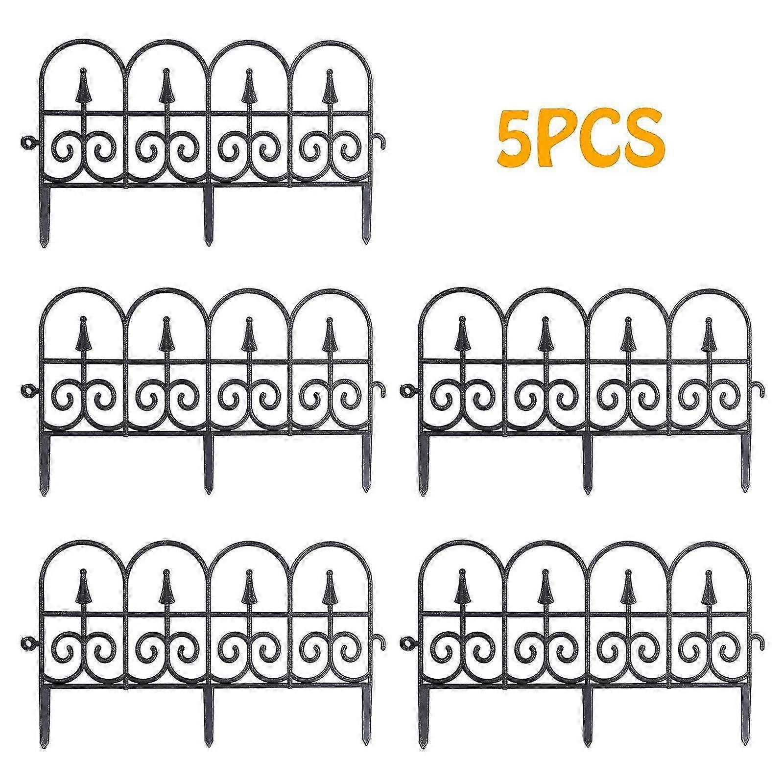 5-Pack Garden Border Fence for Lawn Edging