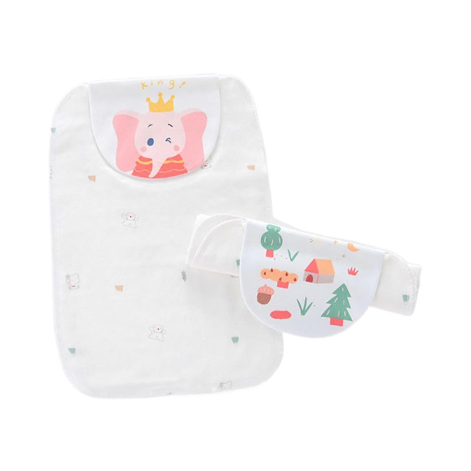 Rabbit Pattern Sweat Towel Lightweight & Gentle Cotton Sweat Towel Breathable & Absorbent Towel for Infants & Toddlers S