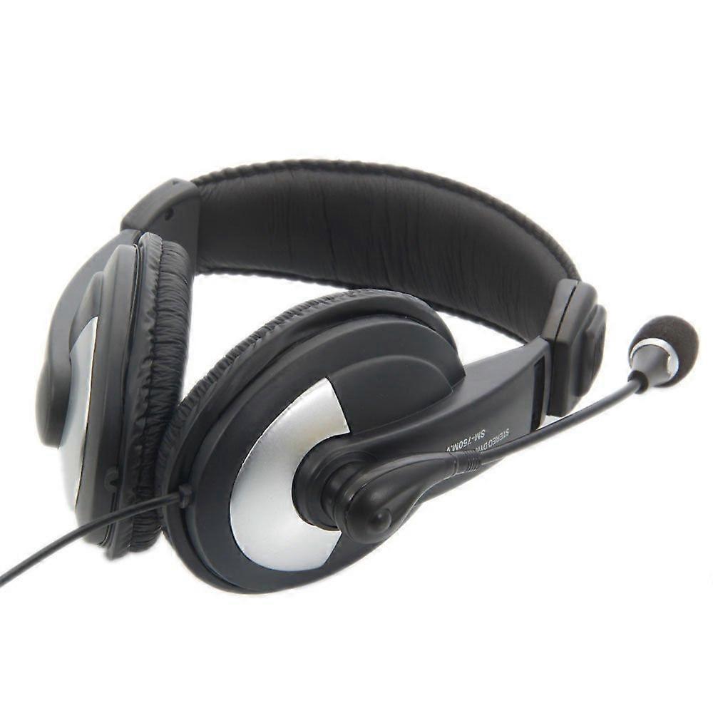 Game Headset Microphone/Headphone with 3.5mm Jack for Notebook Laptop, Noise-Cancelling, Comfortable Fit