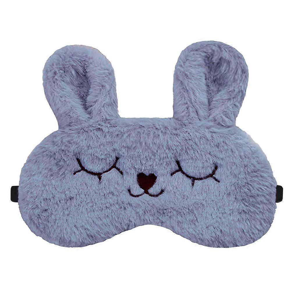 قناع نوم حيواني قطيفة - قناع نوم لطيف للعيون الكرتونية تنفس لجميع الأعمار