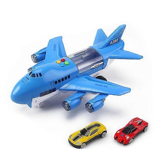 音楽ライトシミュレーショントラック慣性子供のおもちゃの航空機大型旅客機子供の旅客機おもちゃの車無料ギフトマップ-NEW CN