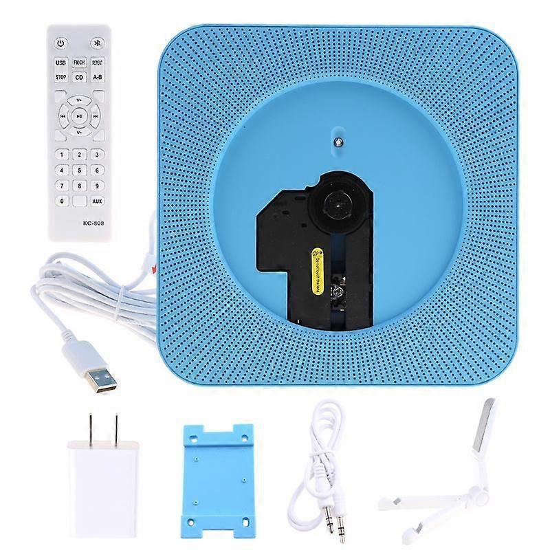 Wall Mounted CD Player With Bluetooth-compatible Headphone Jack Portable Audio Output Music Player Remote Control