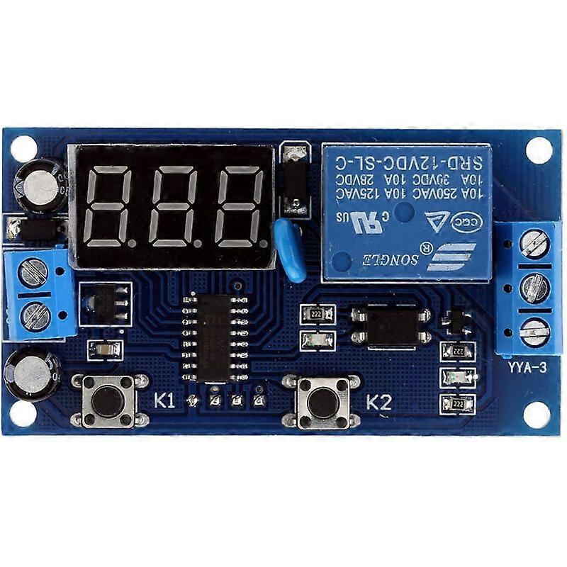 Time Control Switch 12V Intermittent Infinite Loop Countdown Switch Controller Time Relay Module
