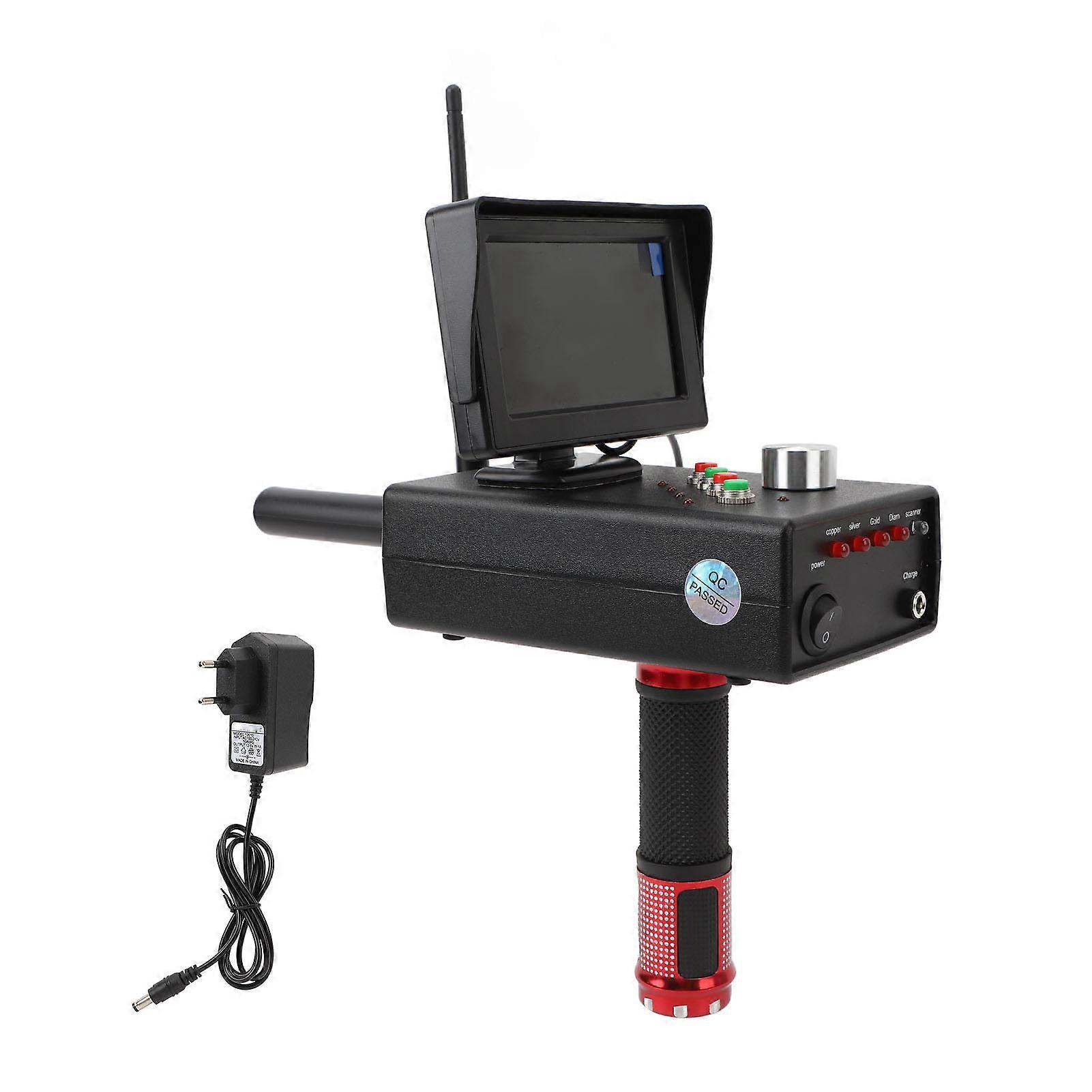 Détecteur avec écran d’affichage 25m profondeur 1200m portée sensible 1000mAh scanner métallique souterrain pour or argent cuivre