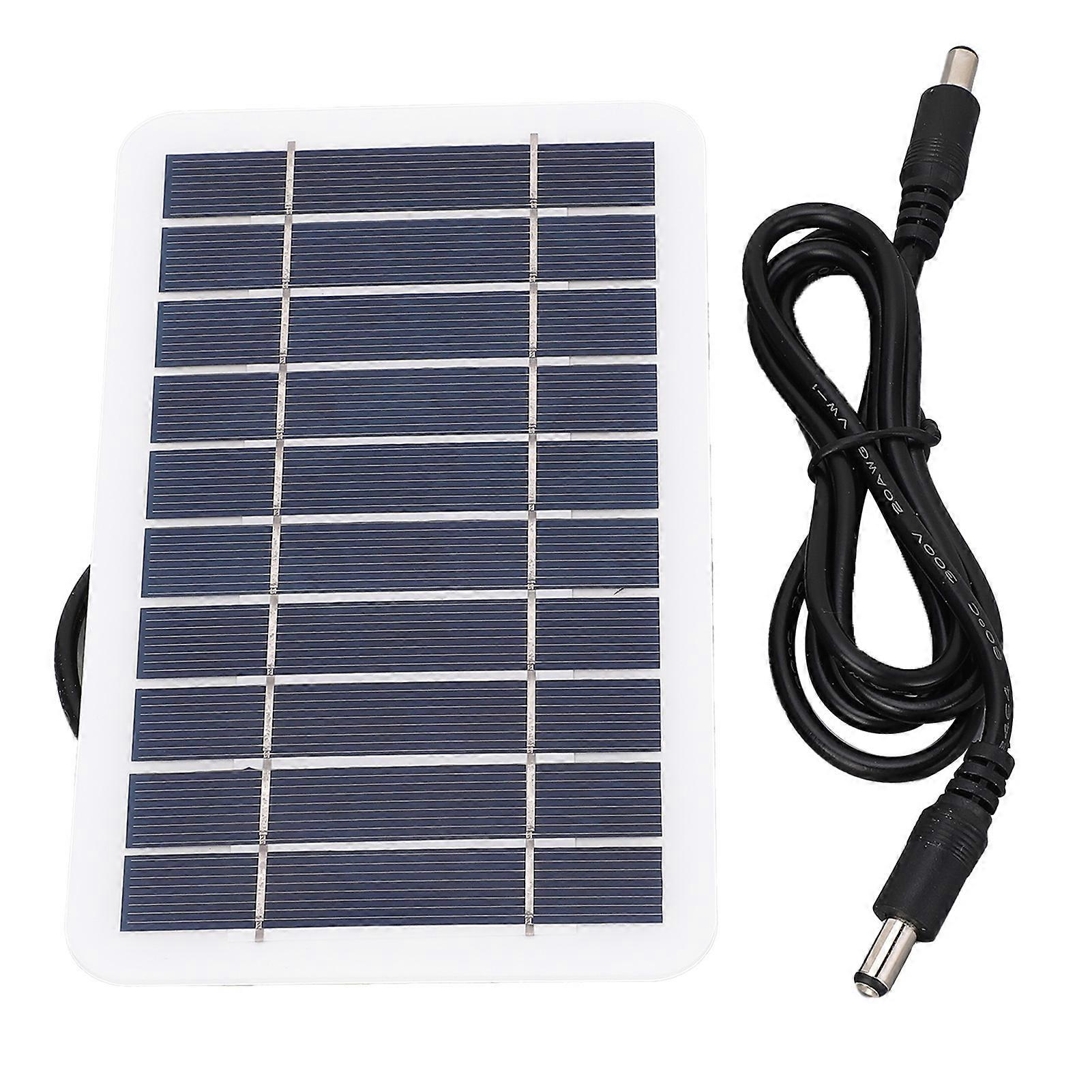 2W 5V Small Monocrystalline DC5521 Output Waterproof Dustproof Protable Mini Solar Panel for 3.7‑5V Battery