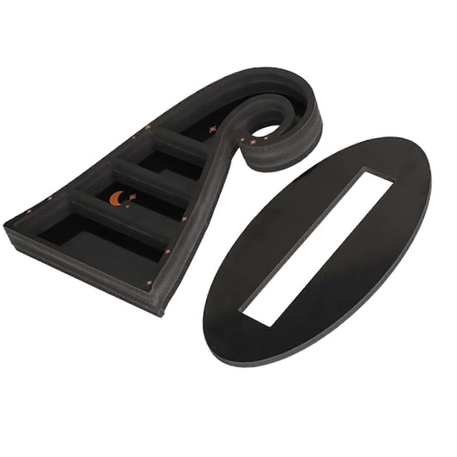 Multi Layer Display Shelf Witch Hat Shaped PVC Decoration Storage Rack for Crystal Stone Collections Props