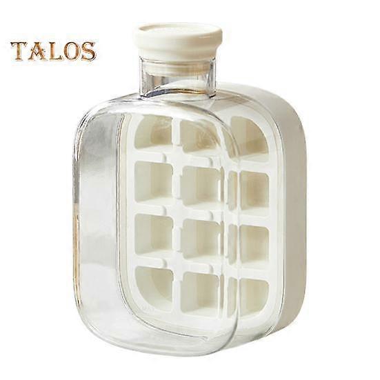 Ice Tray with Lid Bin Efficient Ice Making Mold for Freezer Easy Release No Touch Pouring Ice Cube Maker for Drinks Coffee Cocktail