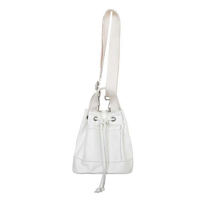 Canvas Bag Drawstring Pleated Tote For Women