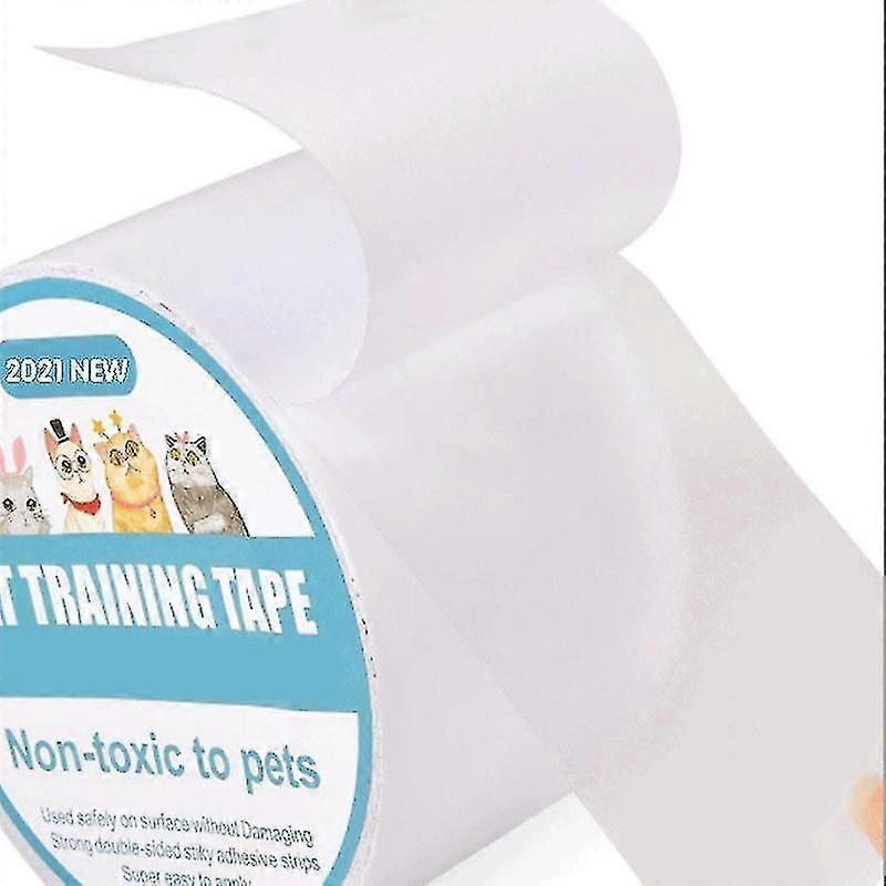 Anti Cat Scratch Tape, 2.5 Inches X 3Yards Cat Training Tape Transparent Clear Double Sided Cat Scratch Deterrent Tape