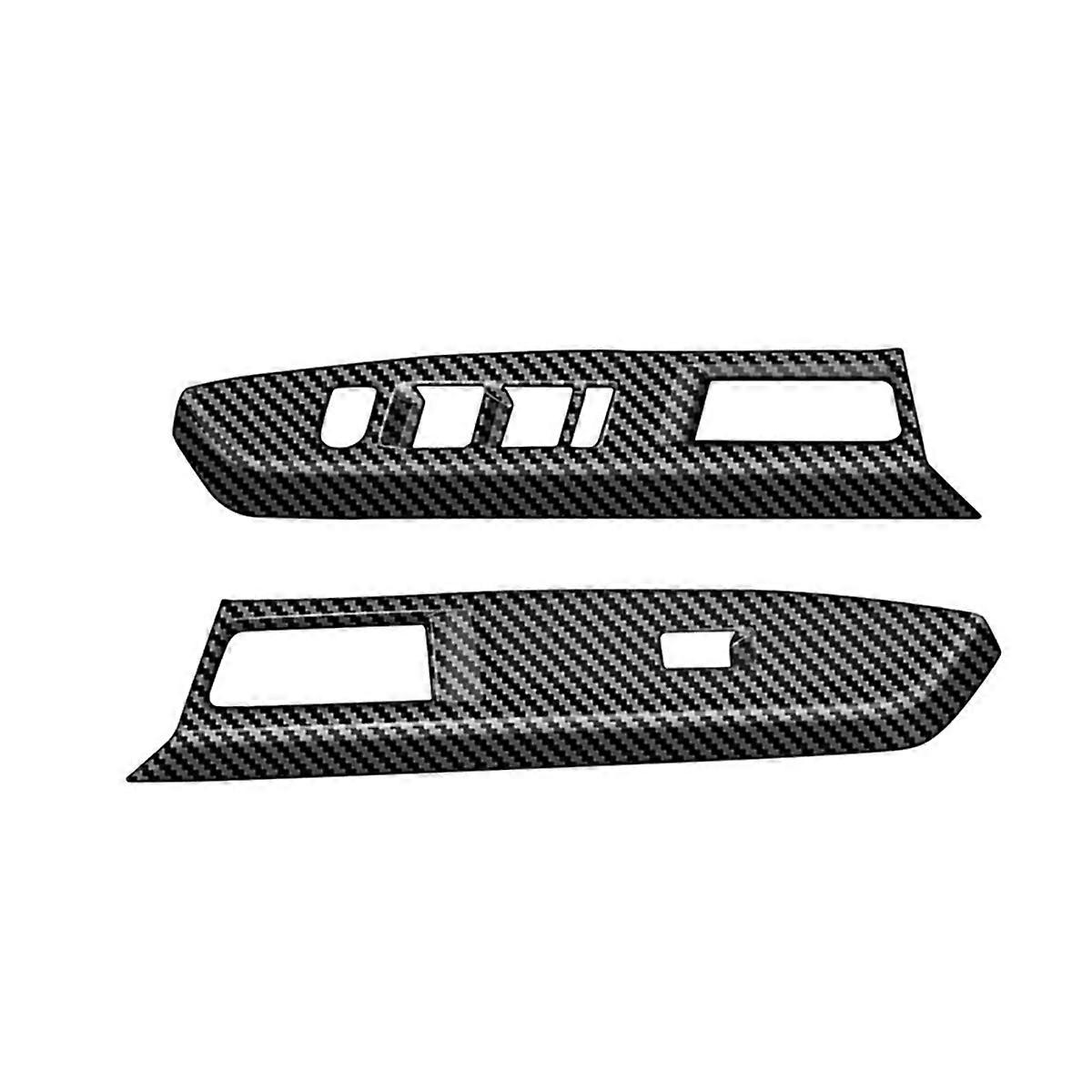 Car Window Switch Panel Trim Sticker Window Lift Control Panel for ROOMY 2022 RHD Carbon Fiber Patt