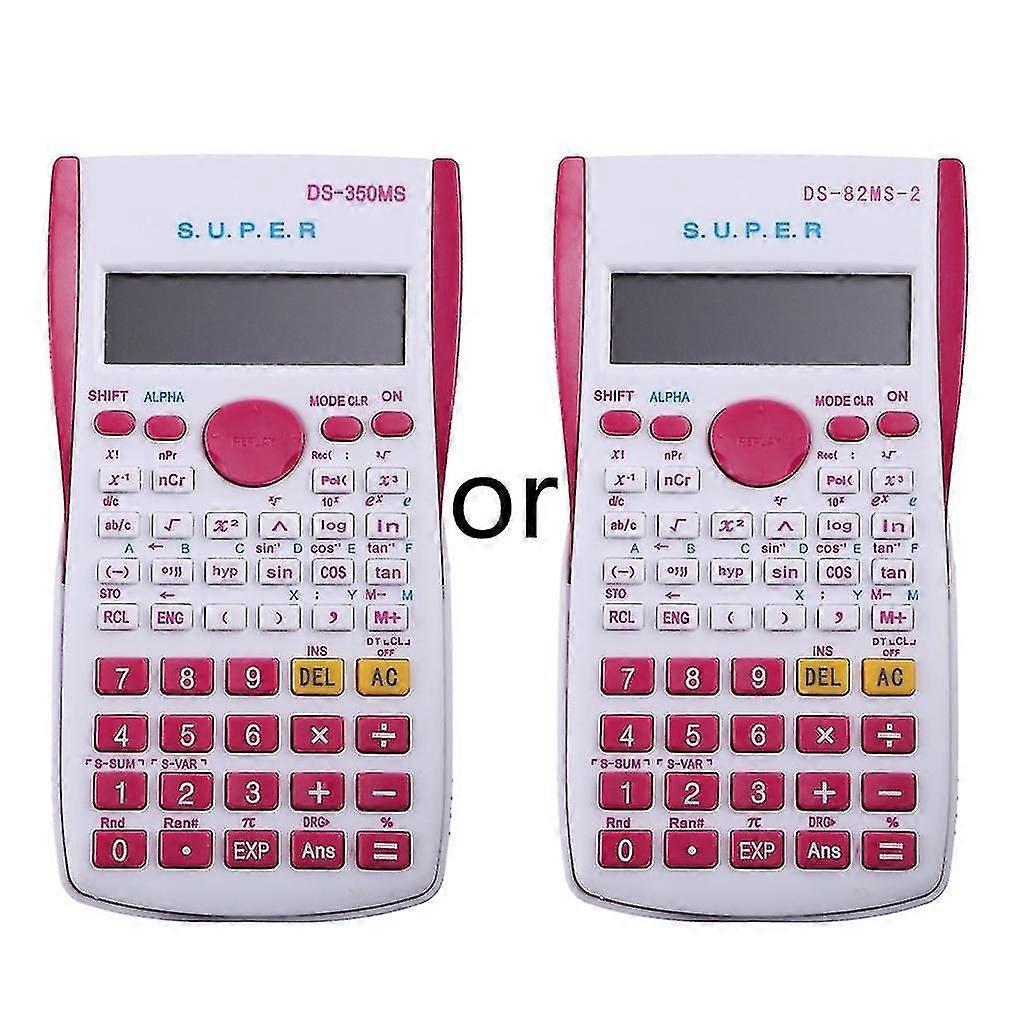 Portable Student Scientific Calculator 2 Line Display 240 Functions Electronic