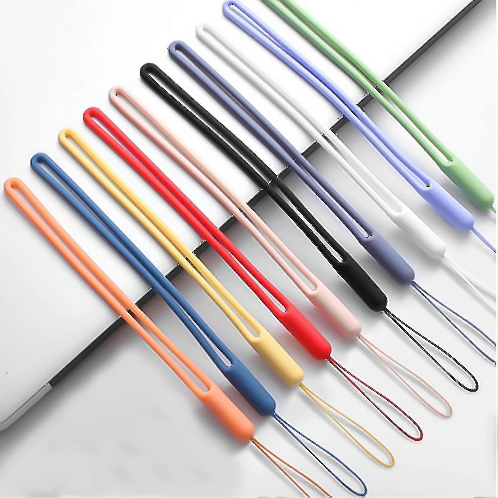 Creative practical elastic silicone wrist strap mobile phone lanyard p