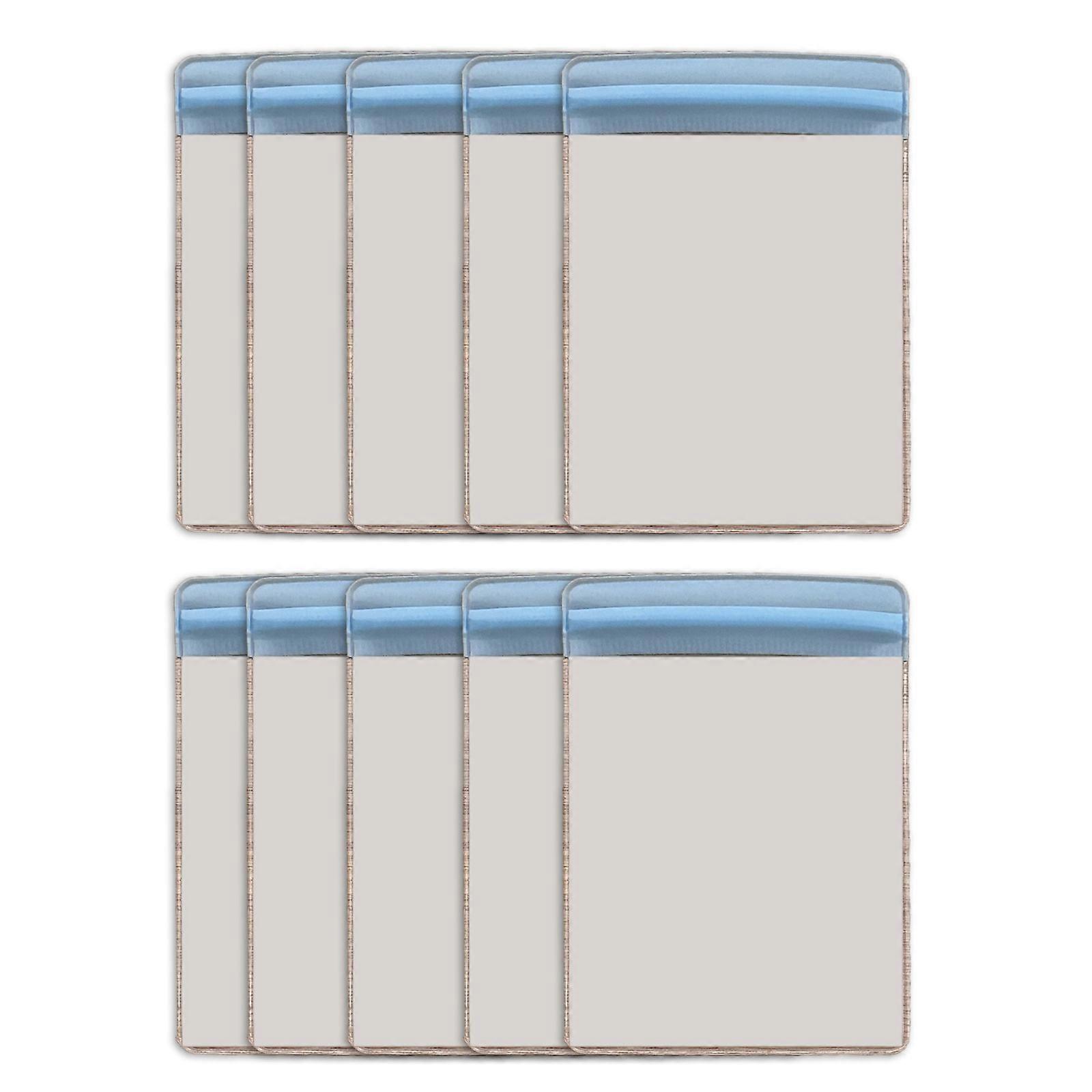 10Pcs σαφής τσάντα καρτών επανασφραγιζόμενη σαφής PVC τσάντα φωτογραφική κάρτα διοργανωτές αδιάβροχη κάρτα μανίκια σαφή τσάντες κοσμήματα