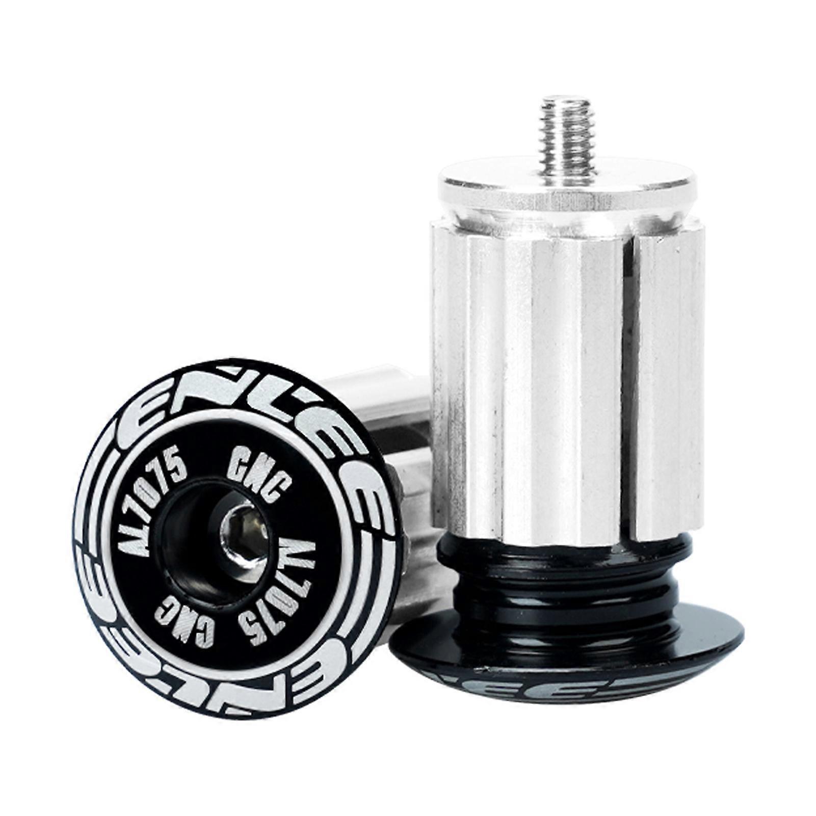 Bike Handlebar Plugs Aluminum Alloy Secure Fit Handlebar End for Mtbs Bike