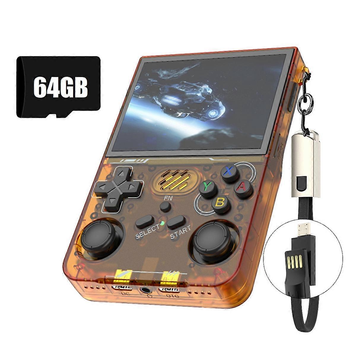 R36XX Retro Handheld Game Console 64G 14000+Games 3.5 Inch Screen Linux System Portable Pocket Vide