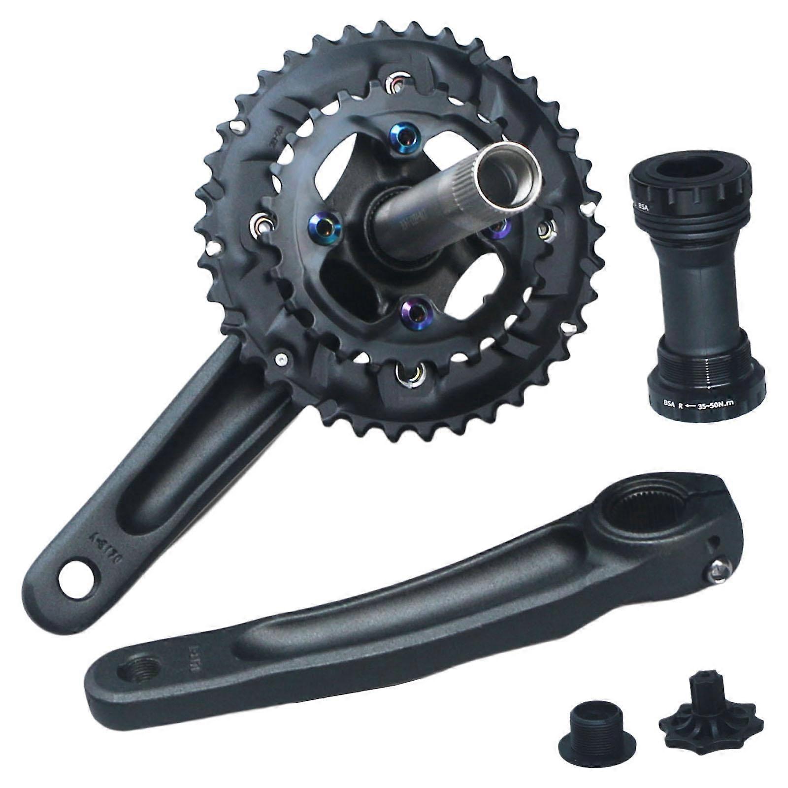 Crankset 104BCD Chainring Chain Wheel Bicycle Crank Arm BB Replacement 26 to 36