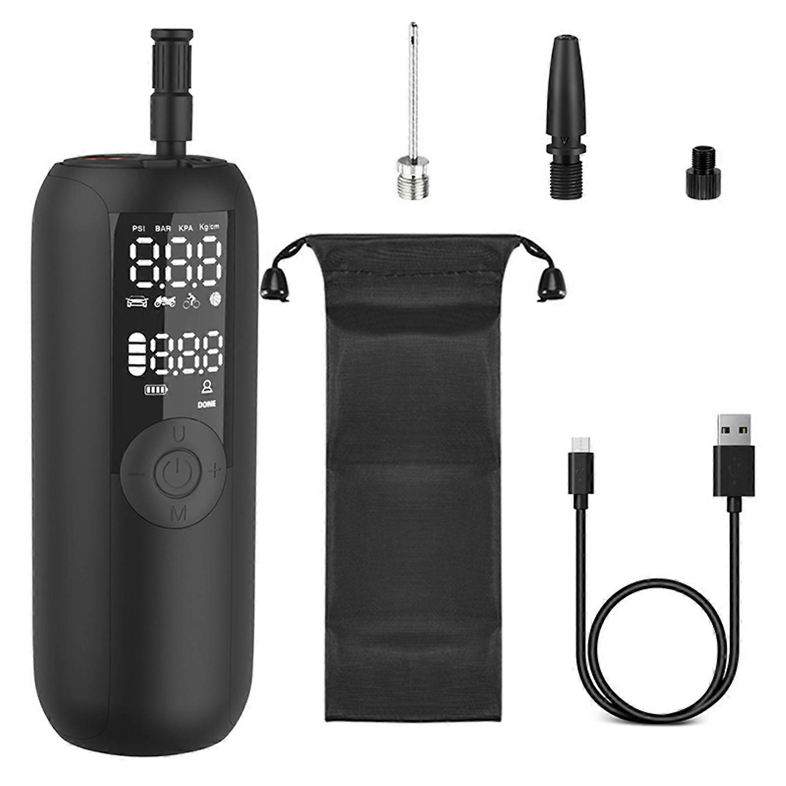 Tire Inflator Air Compressor Car Multi-purpose Electric Tyre Pump Auto Power Adapter with Digital Display Pressure Gauge Multicolor