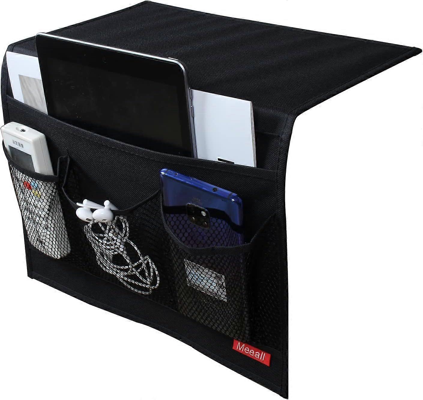 2025 Latest Model  Bedside Caddy 4 Pockets Bedside Organizer Caddy Fit Tablet