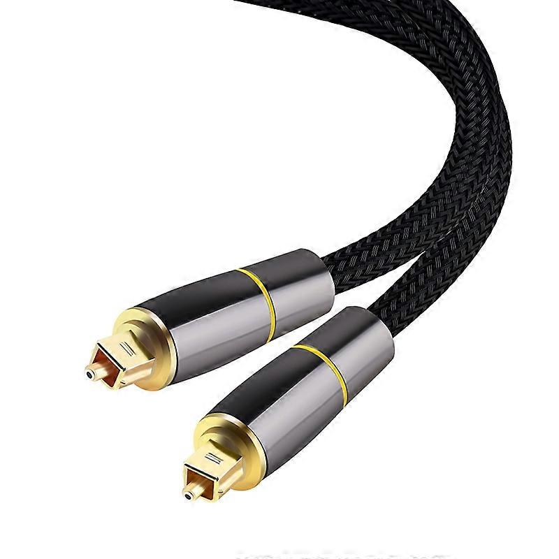 2m SPDIF 5.1 Sound Channel Optical Cable 24K Gold-Plated Optical Audio Line Digital Toslink Wire for
