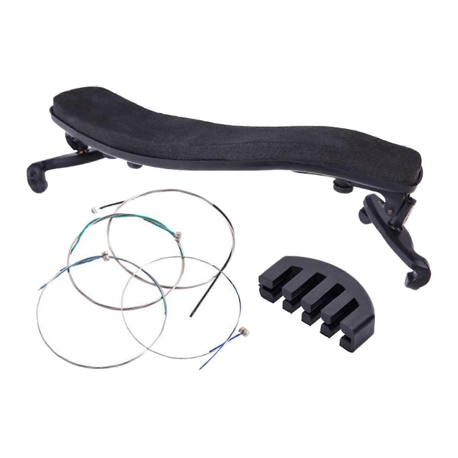Violin Accessories Set Slip Resistant Shoulder Rest Mute String Accessory