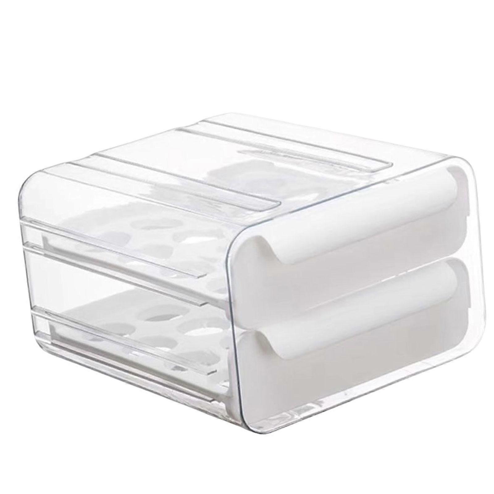 Egg Storage Box Egg Tray Storage Egg Stackable Drawer Type Transparent Egg