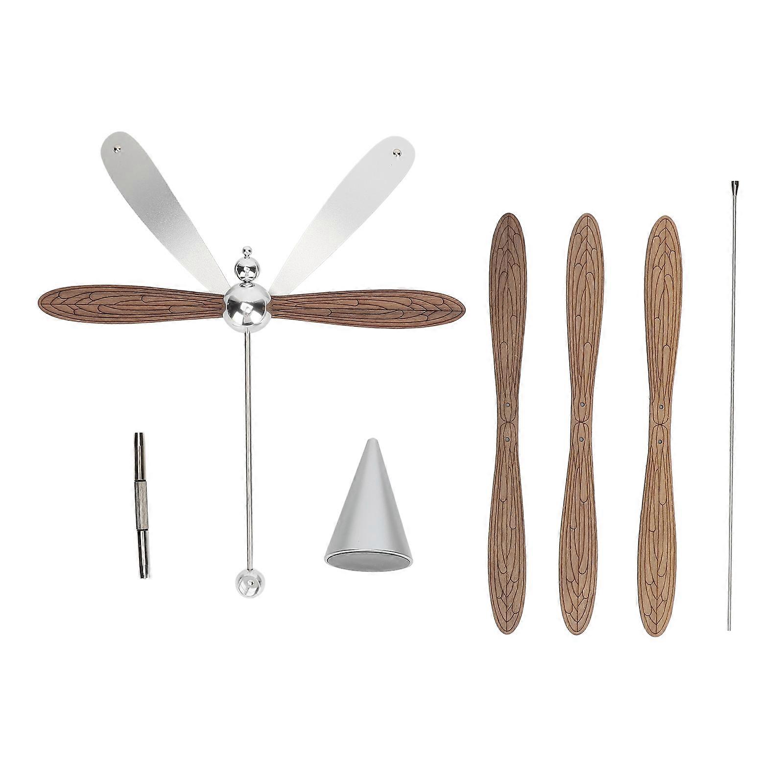 Essential Oil Diffuser Dragonfly Shape 360 Degree Rotating Aromatherapy Diffuser Relaxation Toy for Bedroom Office Mist Silver