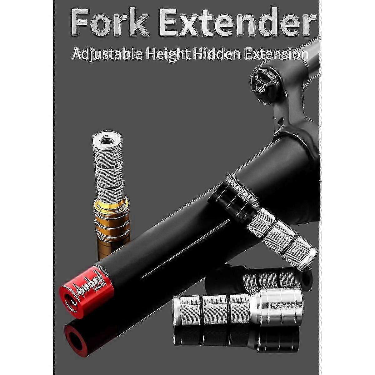 Adjustable Height Bike Stem Extender Made of Aluminum/Carbon Fiber for Enhanced Comfort in Hidden Fork Steerer Cycling