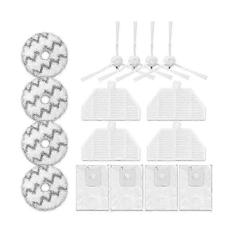 Replacement accessory set for a sweeping robot compatible with a certain brand, suitable for ROIDMI EVA SDJ06RM model