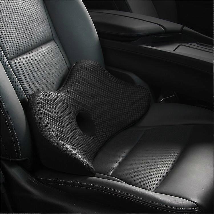 Car Seat Waist Support Cushion Memory Foam Breathable Fatigue Relieve Lumbar Cushion