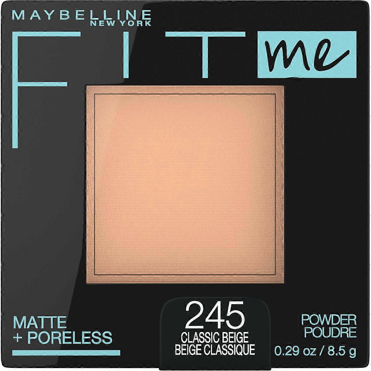 Maybelline Fit Me Matte + Poreless Pressed Face Powder Makeup - 0.29oz, 245 Classic Beige - 0.29oz