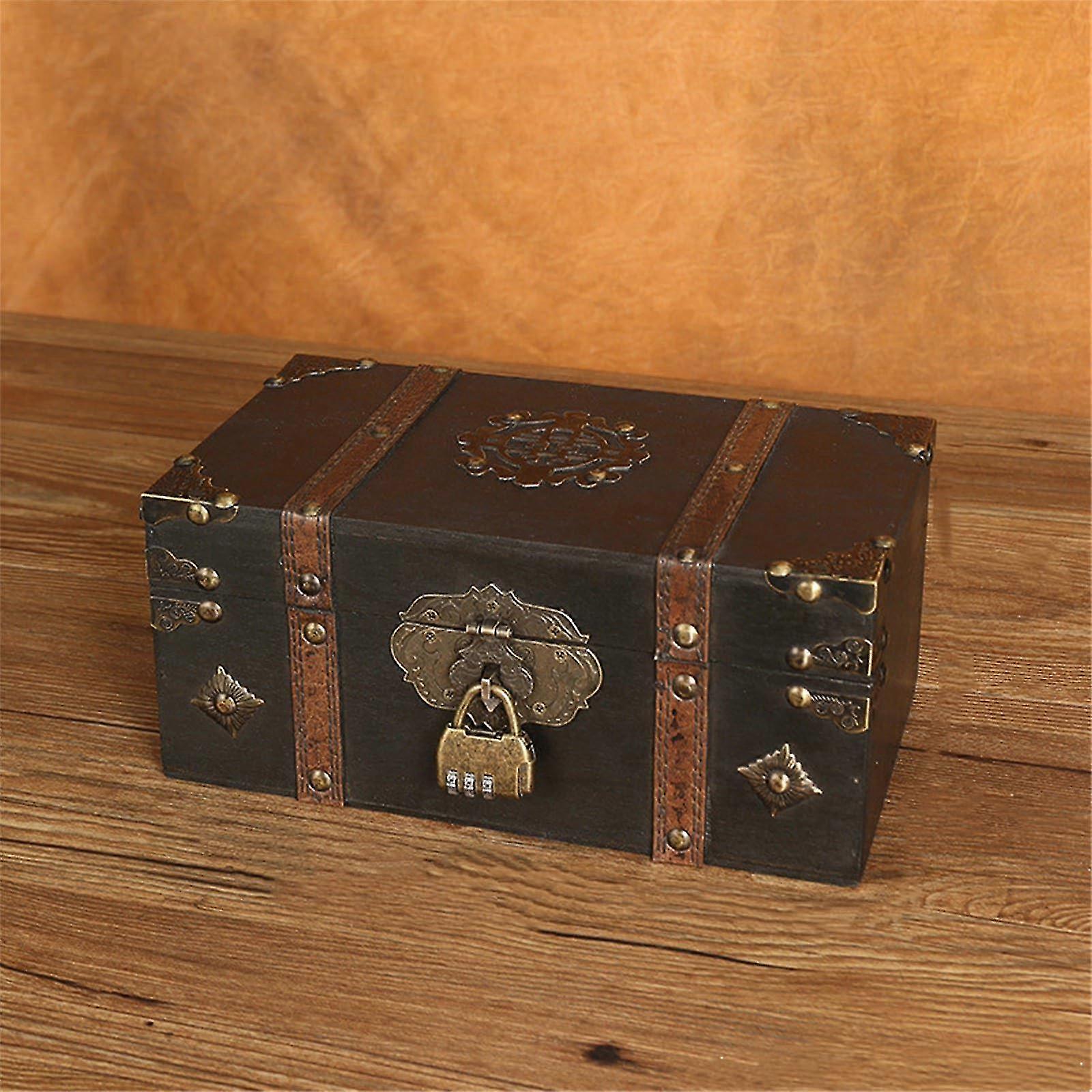 Vintage Style Storage Chest for Desktop Decoration and Organizing Items