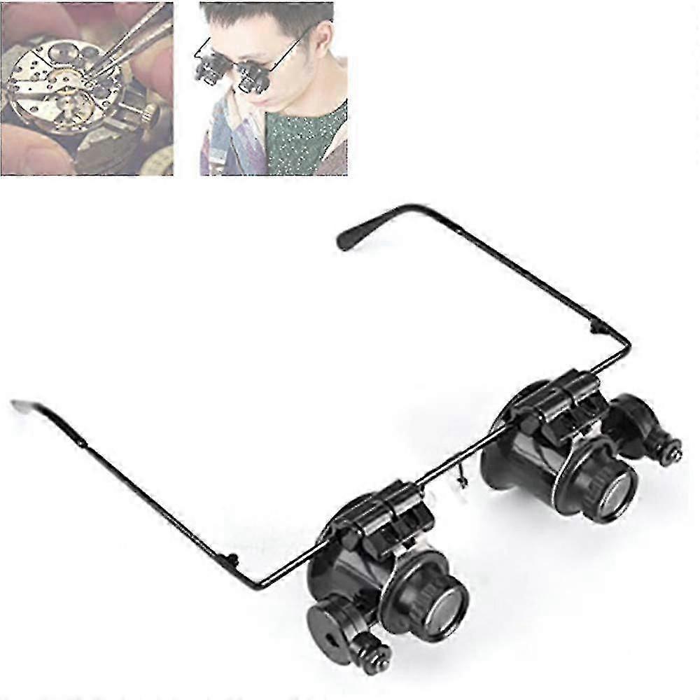 Brýle lupa, hodinář brýle 20xlupa lupa klenotník nástroj vedl lupa